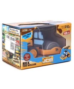 jcb my first rex the roller pull back toy 1